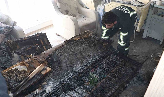 Samsun'da apartmanda yangın: 1 kişi dumandan etkilendi