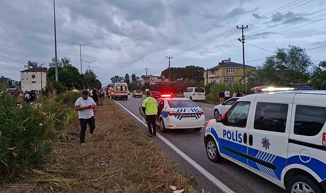 Samsun'da otomobil bisikletliye çarptı: 1 ölü