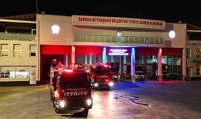Samsun'dan, Bolu'daki orman yangını söndürme çalışmasına destek