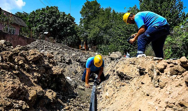 SASKİ Kertil Mahallesi'nde toplam 5 bin metrelik içme suyu hattını yeniledi