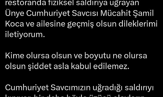 Savcı ile restoran arasındaki gerginlik olayına Bakan Yılmaz Tunç'tan açıklama