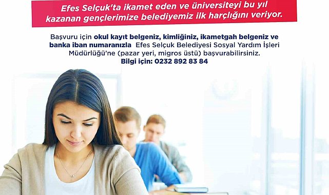 Selçuk Belediyesinden yeni üniversiteli gençlere destek: "İlk harçlıklarınız bizden"