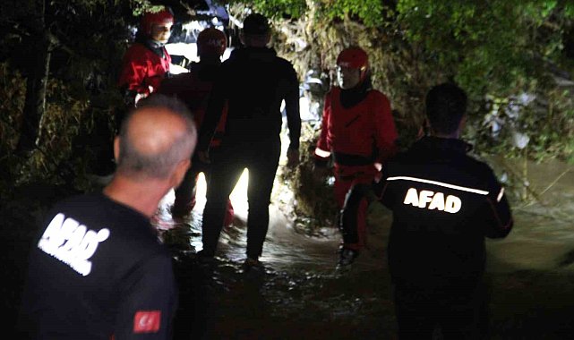 Selde kaybolan vatandaşı arama çalışmaları devam ediyor