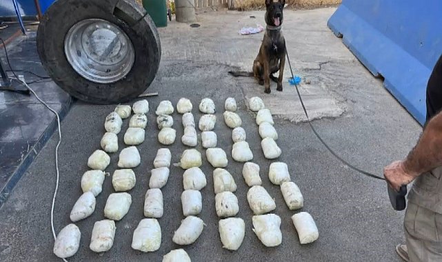 Şeytanın aklına gelmez: Lastiğin içerisinde hava yerine uyuşturucu çıktı