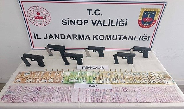 Sinop'ta silah kaçakçılarına operasyon
