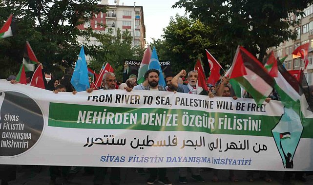 Sivaslılar Gazze ve Haniye için yürüdü
