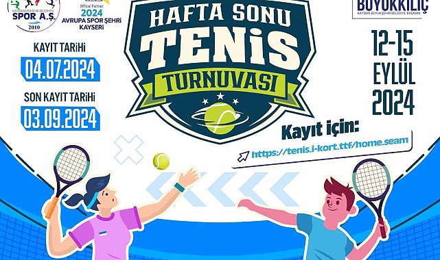 Spor A.Ş. ev sahipliğinde düzenlenecek TTF 12 Yaş Hafta Sonu Tenis Turnuvası'na kayıtlar sürüyor