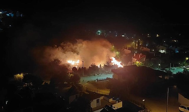 Spor tesisinde çıkan yangın kısa sürede söndürüldü