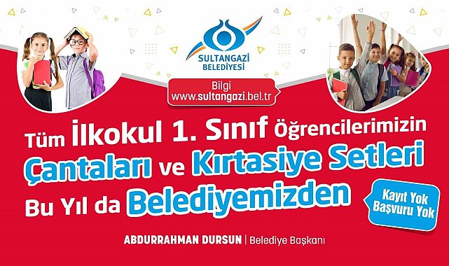 Sultangazi Belediyesi'nden eğitime destek: Binlerce öğrenciye çanta ve kırtasiye seti dağıtılacak