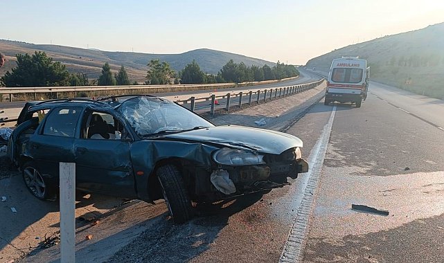 Takla atan otomobilde 3 kişi yaralandı