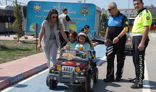 Tarım işçilerinin çocuklarına uygulamalı trafik eğitimi