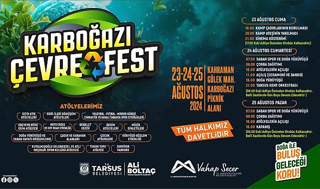 Tarsus'ta Karboğazı Çevre Festivali düzenleniyor