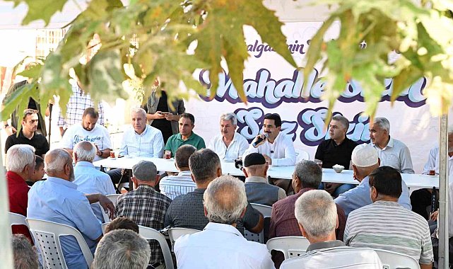 Taşkın, Başharık Mahallesi'nde vatandaşlarla bir araya geldi
