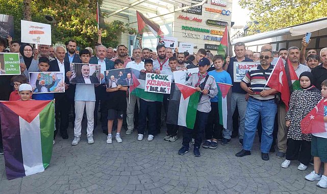 Tekirdağ'da Haniye ve Gazze halkı için yürüyüş düzenlendi