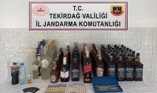 Tekirdağ&#039;da kaçak içki operasyonu
