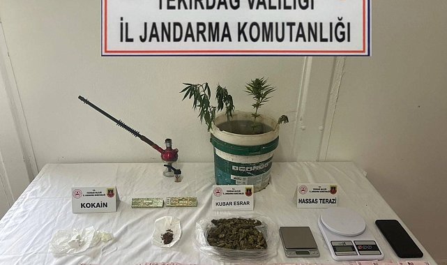 Tekirdağ'da uyuşturucu operasyonu