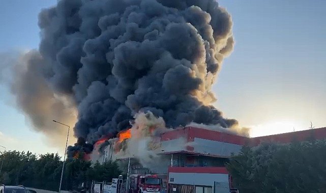Tekirdağ'daki fabrika yangını büyük oranda kontrol altına alındı