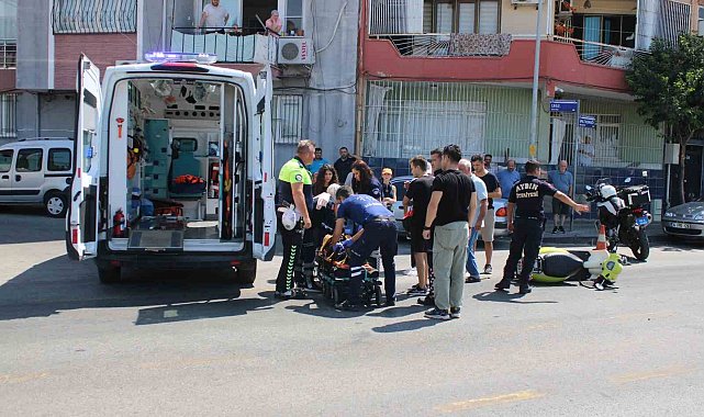 Ters yönden çıktı, motosiklete çarpıp kaçtı