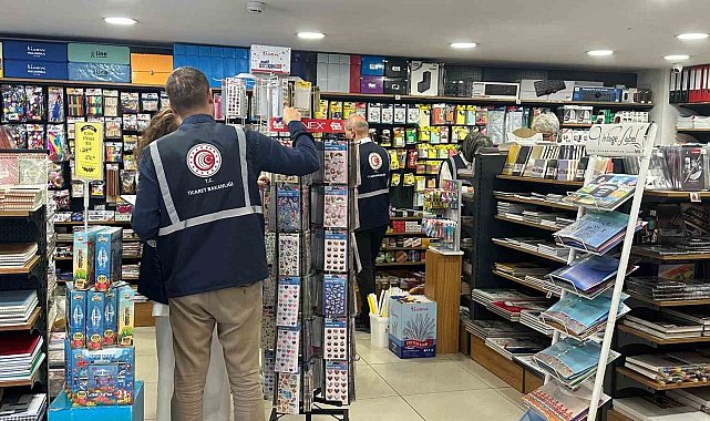 Ticaret Bakanlığından yeni eğitim öğretim yılı öncesi kırtasiye ürün denetimi