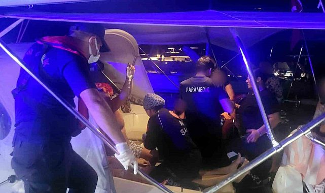 Ticari yatta rahatsızlanan vatandaşa tıbbi tahliye