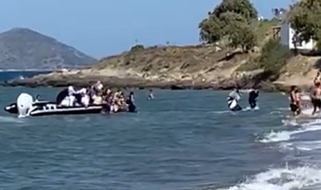 Turistlerin gözü önünde mültecilerin kaçışı herkesi şok etti