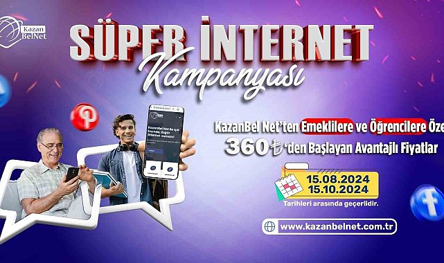 Ucuz ve güvenli internetin adresi 'Kazanbel Net'
