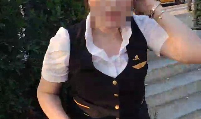 Üsküdar'da taksici ile hostes arasındaki tartışma kamerada