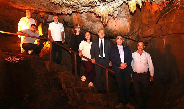 Vali Aslan, doğal ve jeolojik özelliği olan Fakıllı Mağarasını inceledi