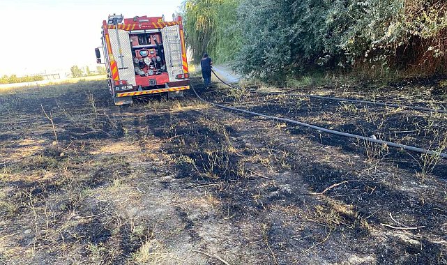 Van&#039;da anız yangını