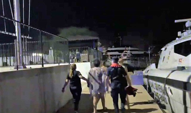 Yatta rahatsızlanan vatandaş tıbbi müdahale için kıyıya tahliye edildi