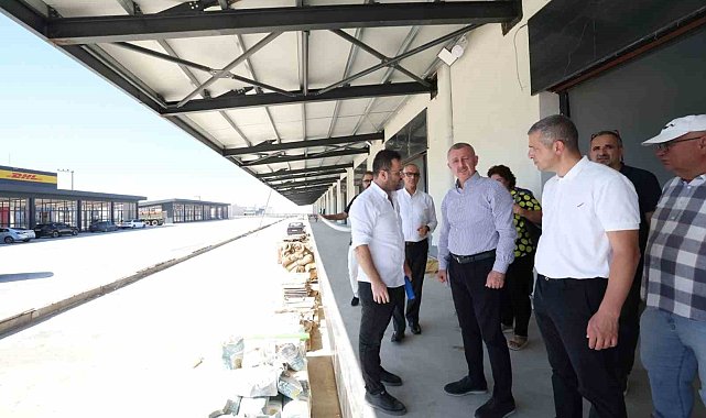 Yeni hal binası yükseliyor