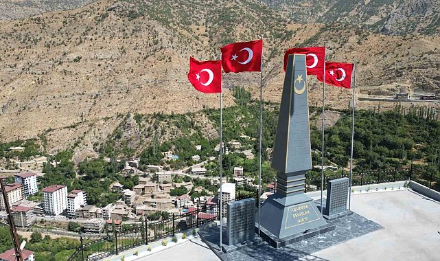 Uludereli 154 şehidin ismi anıt üzerinde yaşatılıyor