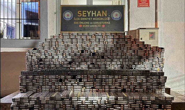 Adana&#039;da 8 bin 770 paket gümrük kaçağı sigara ele geçirildi