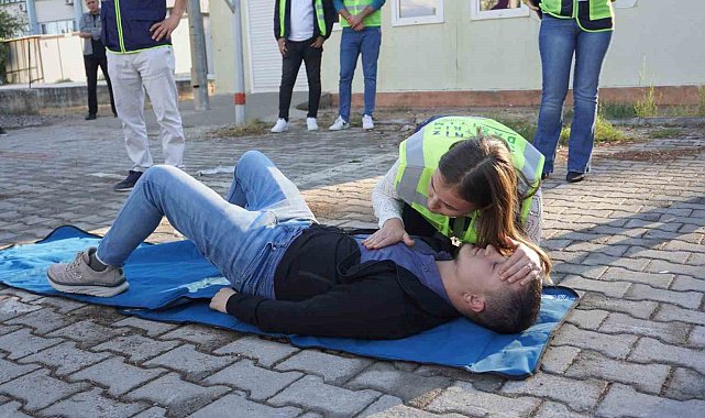 Akdeniz Elektrik'te deprem tatbikatı yapıldı