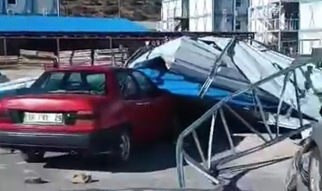 Akkuyu NGS işçilerinin kaldığı bölgede çatılar uçtu: 1 ölü, 1 yaralı