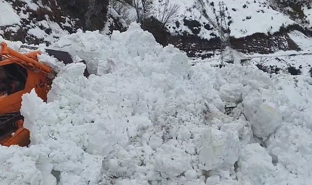 Artvin'de Macahel yolunda çığ meydana geldi, bölgedeki 6 köyle ulaşım kesildi