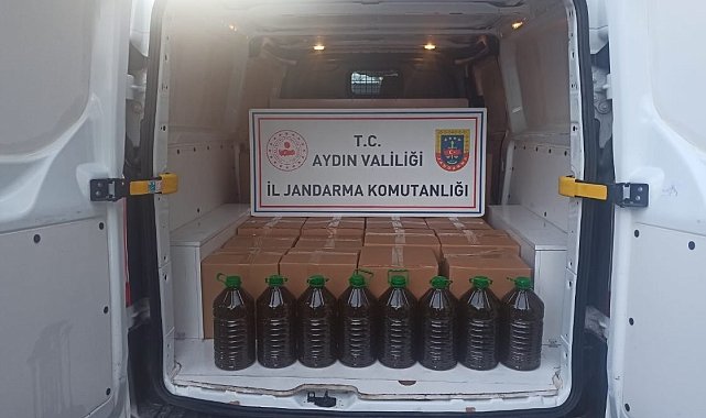 Aydın'da piyasa değeri 1 milyon TL olan zeytinyağı ele geçirildi