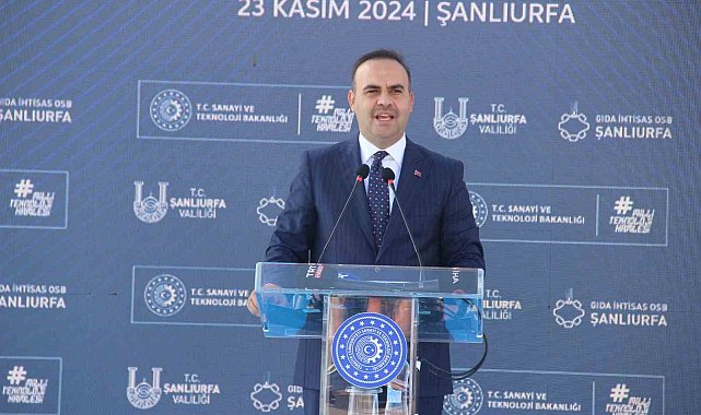 Bakan Kacır: "22 yıl önce Şanlıurfa'da sadece 1 OSB varken, bugün bu sayı 5'e yükseldi"