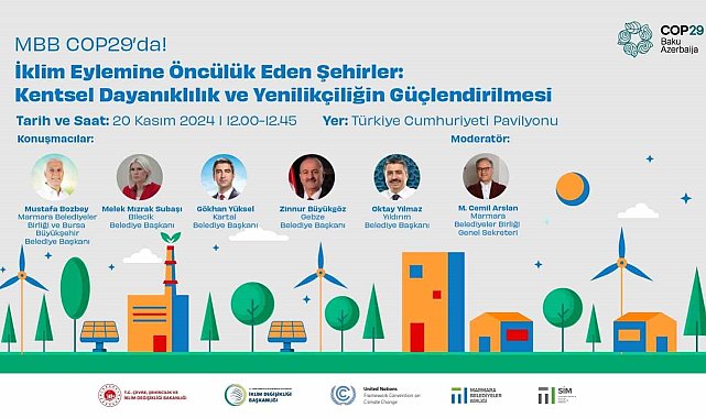 Başkan Gökhan Yüksel, COP29'da konuşmacı olarak yer alacak