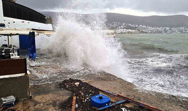 Bodrum-Kaş arası denizlerde fırtına uyarısı