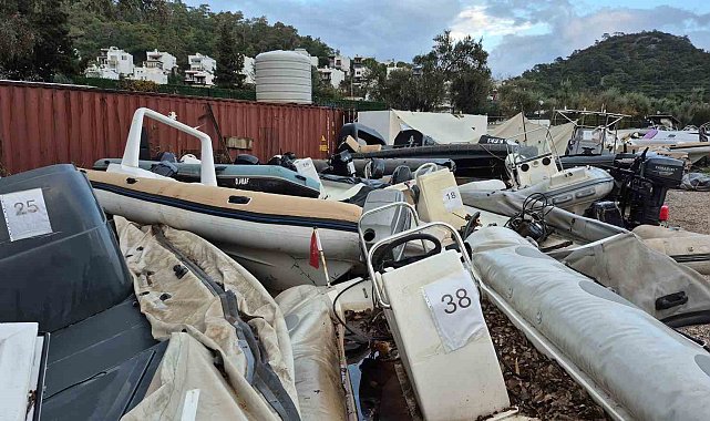 Bodrum&#039;da operasyonlarda ele geçirilen deniz taşıtları ihaleyle satıldı