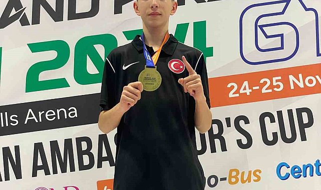 Bosna'daki Taekwondo Şampiyonasında 1'nci oldu