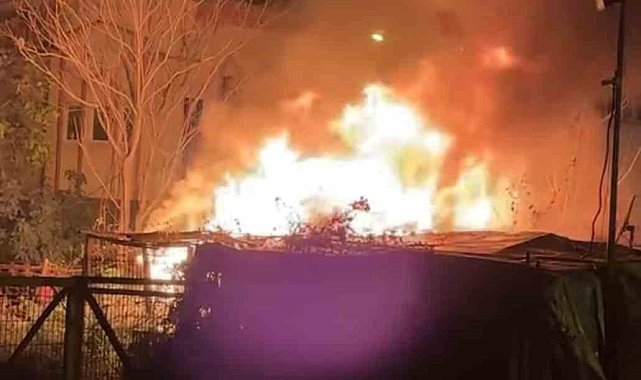 Bursa'da alevlerin sardığı depo küle döndü