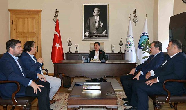 Büyükşehir MUTTAŞ Deniz Hizmetleri A.Ş'den Başkan Aras'a Ziyaret