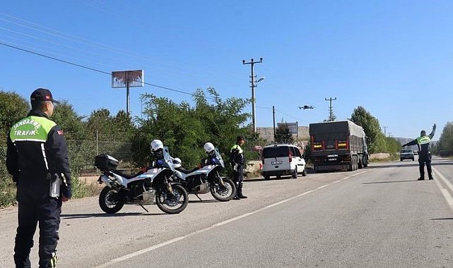 Çankırı&#039;da 72 araç trafikten men edildi