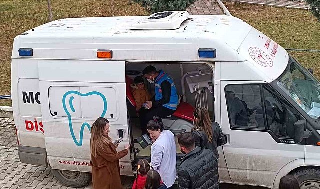 Cizre'de 475 hastaya diş taraması yapıldı