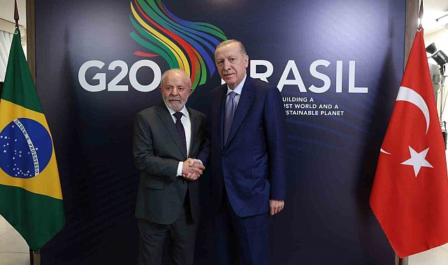 Cumhurbaşkanı Erdoğan, Brezilya Devlet Başkanı Lula Da Silva ile görüştü
