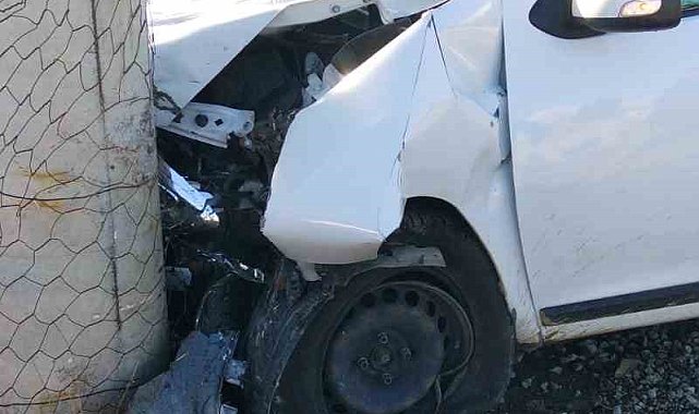 Çüngüş'te trafik kazası: 1 yaralı