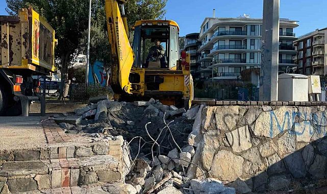 Didim Belediyesi'nden Altınkum'a ek yağmur suyu tahliye hattı