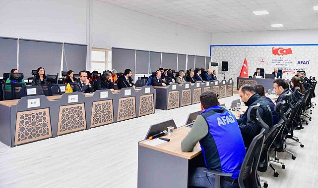 Diyarbakır'da "afet risk azaltma planı toplantısı" düzenlendi